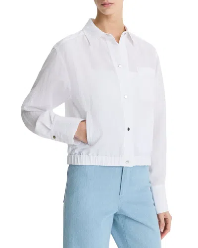 Vince Summer Shirt Jacket In White