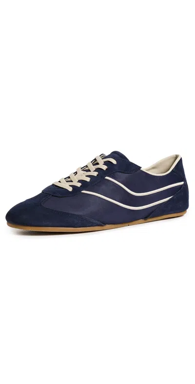 Vince Sunset Suede Low-top Trainers In Blue