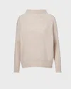 Vince Tröja Boiled Funnel Pullover Cashmere Beige In Neutral