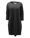 Vince Sweater Dress In Black Wool In Black
