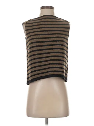 Pre-owned Vince Sweater Vest In Brown