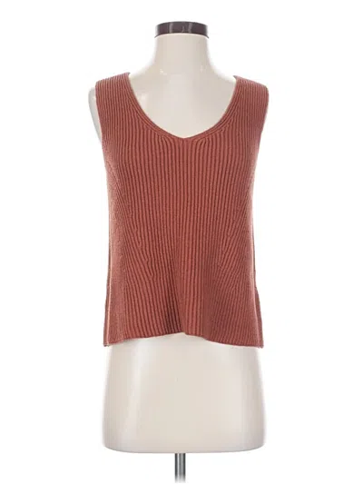 Pre-owned Vince Sweater Vest In Orange