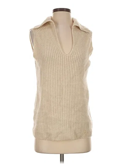 Pre-owned Vince Sweater Vest In Tan
