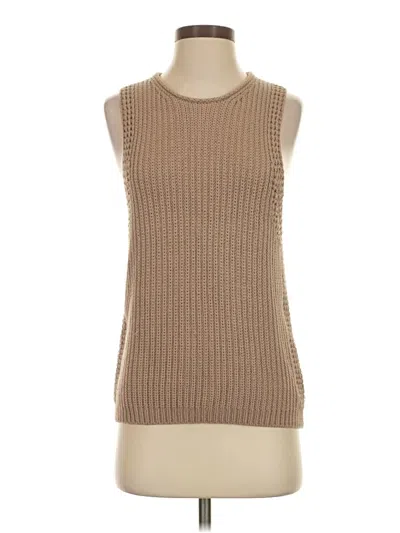 Pre-owned Vince Sweater Vest In Tan