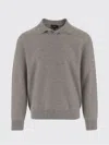 Vince Boiled Cashmere Johnny Collar Sweater H Mouse In Gray