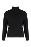 Vince Sweater With High Collar In Cashmere And Silk In Black