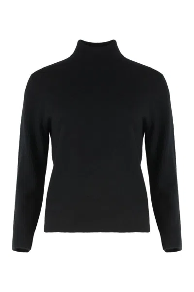 VINCE VINCE SWEATER WITH HIGH COLLAR IN CASHMERE AND SILK