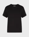 Vince T-shirt Pima Cotton Crew Neck Svart