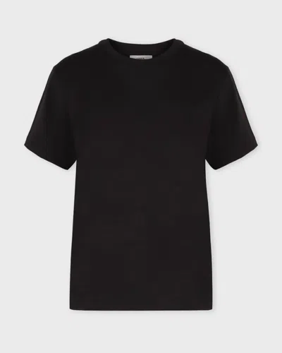 Vince T-shirt Pima Cotton Crew Neck Svart