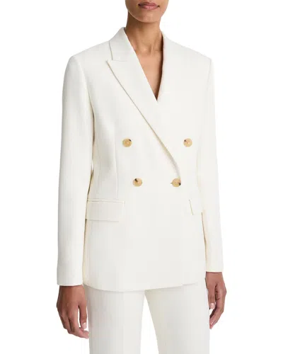 Vince Double Breasted Blazer In Multi