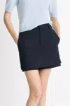 Vince Tailored Italian Cotton Skort In Coastal Blue
