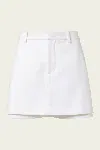 Vince Tailored Italian Cotton Skort In Optic White