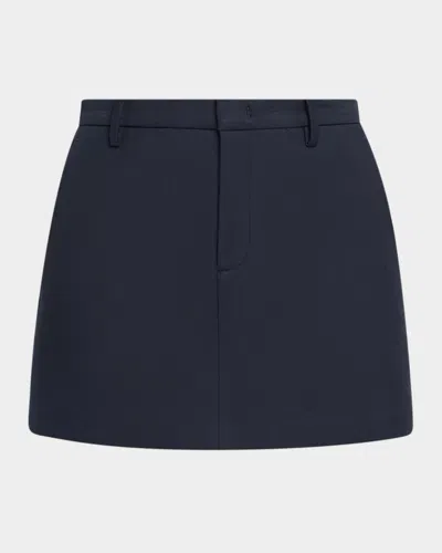 Vince Tailored Mid-rise Skort In Coastal