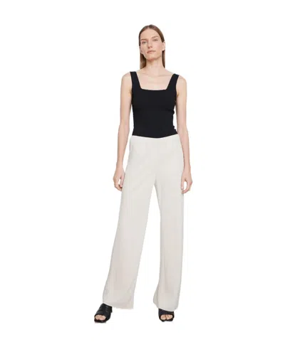 Vince Tailored Wide-leg Trousers In White