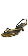 Vince Tali Heels Olive Wood In Brown