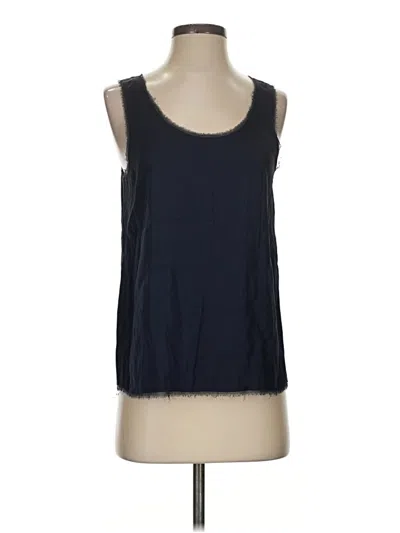 Pre-owned Vince Tank Top Blue Halter Neckline Tops