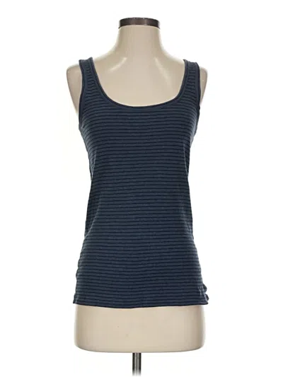 Pre-owned Vince Tank Top Blue Strapless Neckline Tops