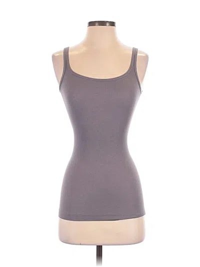 Pre-owned Vince Tank Top Gray Strapless Neckline Tops
