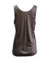 Vince Tank Top In Grey Silk In Grey
