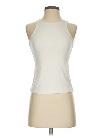 Pre-owned Vince Tank Top Ivory Halter Neckline Tops