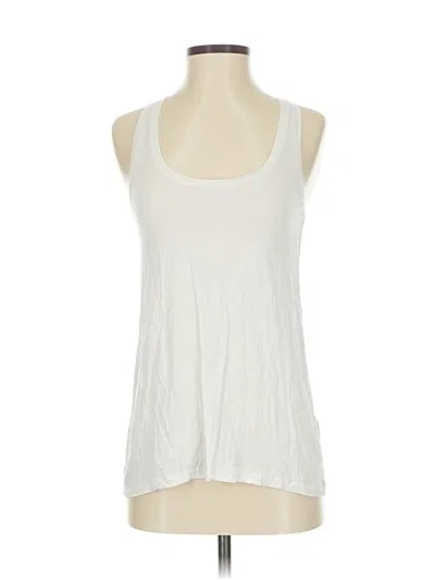 Pre-owned Vince Tank Top Ivory Halter Neckline Tops In White