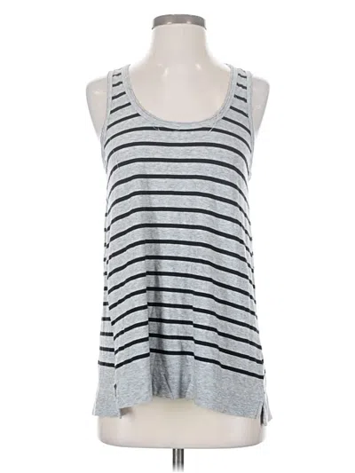 Pre-owned Vince Tank Top Silver Halter Neckline Tops