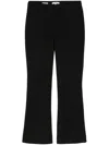 Vince Mid-rise Tapered-leg Trousers In Black