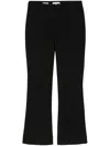 Vince Mid-rise Tapered-leg Trousers In Black