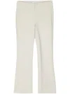 Vince Tapered Leg Trousers With Smooth Finish In Neutral