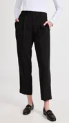 Vince Tapered Pull On Pant In Black In Black