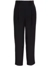 Vince Tapered Pull-on Pants With Elastic Waistband In Black