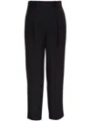 Vince Tapered Pull-on Pants With Elastic Waistband In Black