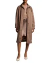Vince Technical Car Coat In Brown