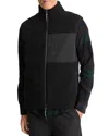 Vince Fleece Vest In Black