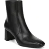 Vince Tegan Leather Ankle Boots In Black