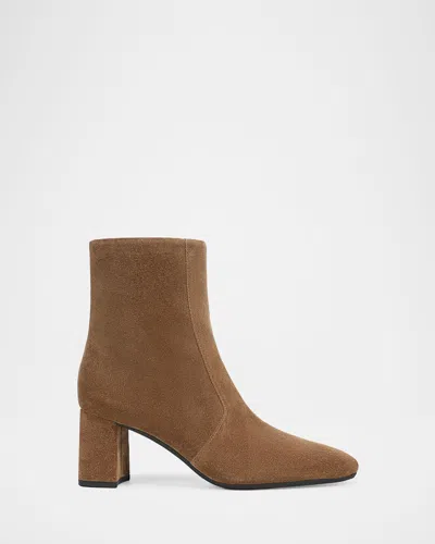 Vince Tegan Suede Ankle Boots In Brown