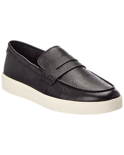 Vince Teo Leather Loafer In Black