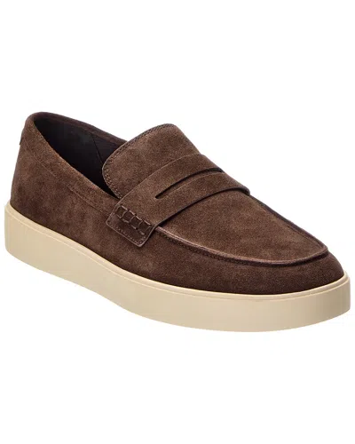 Vince Teo Suede Loafer In Brown