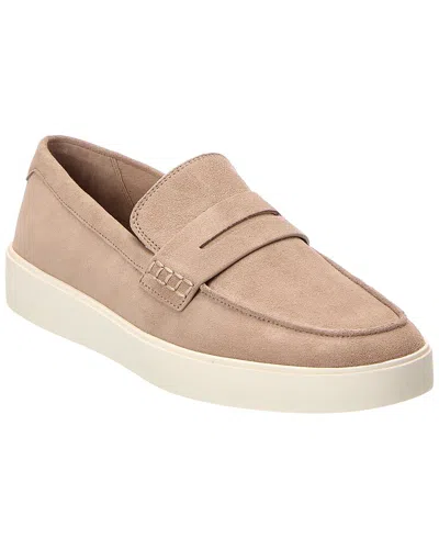 Vince Teo Suede Loafer In Neutral