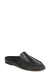 Vince Tevin Ruched Apron Toe Mule In Black