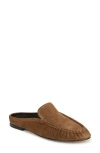 Vince Tevin Ruched Apron Toe Mule In Brown
