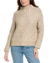 Vince Textured Cable Knit Funnel Neck Sweater