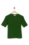 Vince Textured Short Sleeve T-shirt In Green