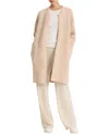 Vince Textured Soft Sculpt Cardigan Sweater In Wheat Cream