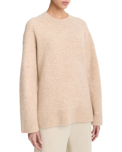 Vince Textured Soft Sculpt Wool & Alpaca-blend Top Coat In Brown