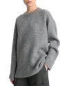 Vince Textured Soft Sculpt Wool & Alpaca-blend Top Coat In Grey