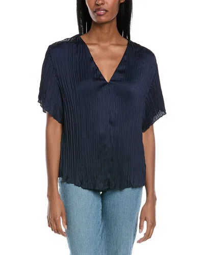 Vince Textured Top In Blue