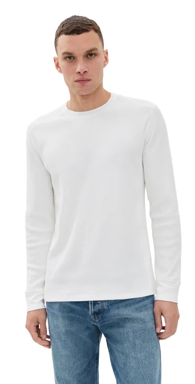Vince Thermal Crew Shirt Off White