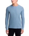 Vince Thermal Crewneck Shirt In Blue