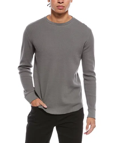 Vince Thermal Crewneck Shirt In White